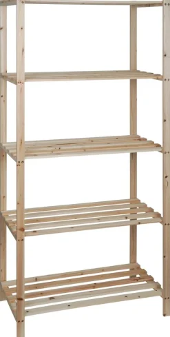 Holzregal natur B/H/L: ca. 40x170x75 cm
