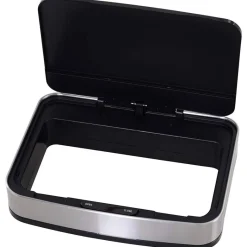 HOMCOM Abfalleimer silber B/H/L: ca. 30x81x42 cm