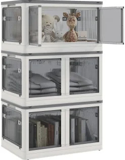 HOMCOM Aufbewahrungsbox weiß B/H/L: ca. 42x60x34 cm