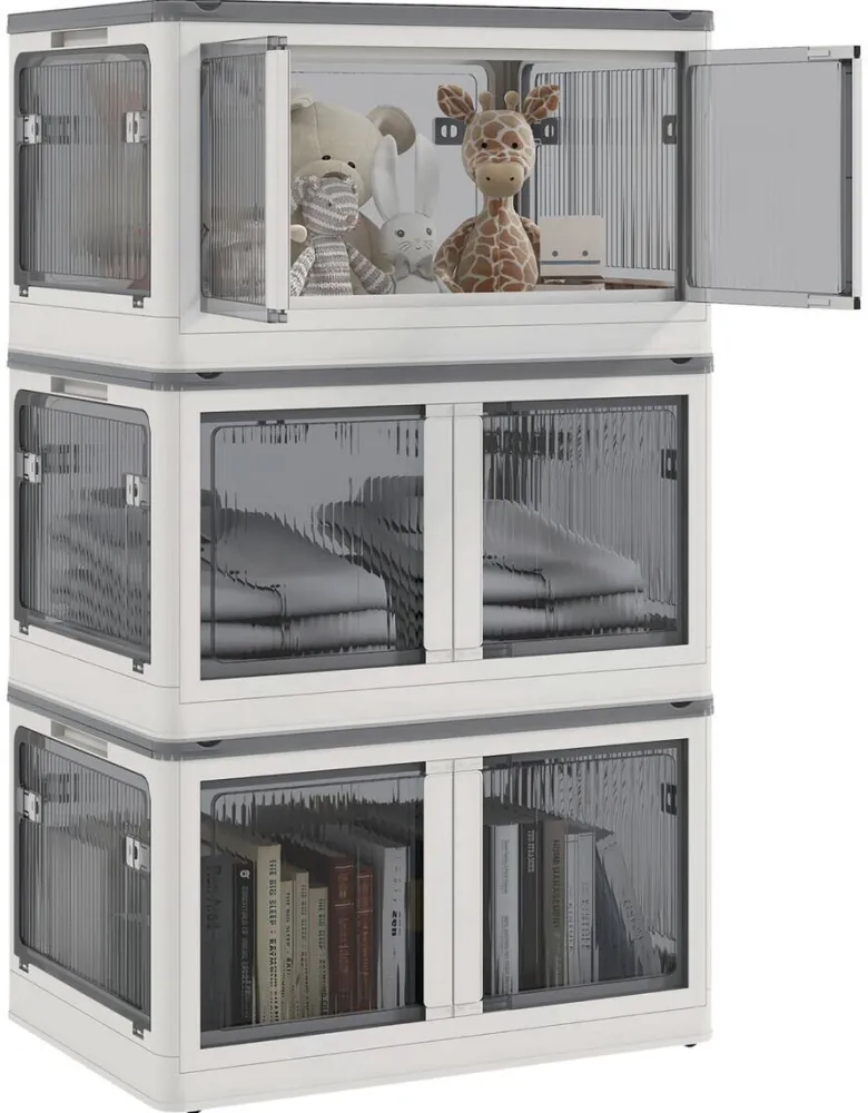 HOMCOM Aufbewahrungsbox weiß B/H/L: ca. 42x60x34 cm
