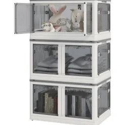 HOMCOM Aufbewahrungsbox weiß B/H/L: ca. 42x60x34 cm