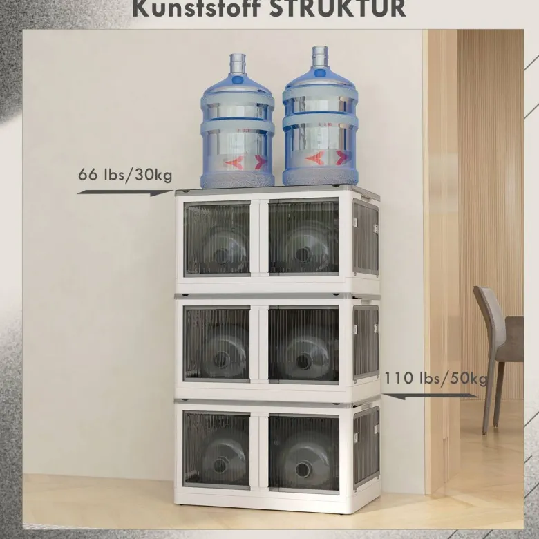 HOMCOM Aufbewahrungsbox weiß B/H/L: ca. 42x60x34 cm