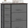 HOMCOM Aufbewahrungsregal dunkelgrau Edelstahl B/H/L: ca. 30x63,5x71 cm