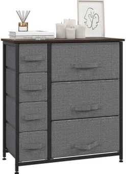 HOMCOM Aufbewahrungsregal dunkelgrau Edelstahl B/H/L: ca. 30x63,5x71 cm