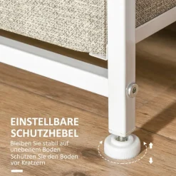 HOMCOM Aufbewahrungsregal hellgrau Polypropylen B/H/L: ca. 30x63,5x71 cm