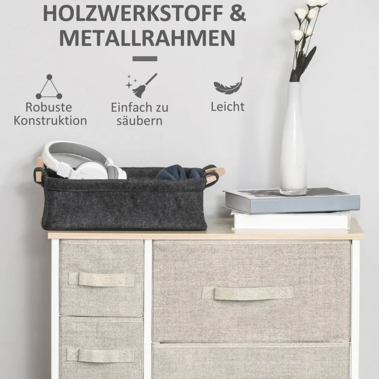 HOMCOM Aufbewahrungsregal hellgrau Polypropylen B/H/L: ca. 30x63,5x71 cm
