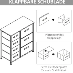 HOMCOM Aufbewahrungsregal hellgrau Polypropylen B/H/L: ca. 30x63,5x71 cm