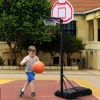 HOMCOM Basketballkorb schwarz B/H/L: ca. 73x210x74 cm