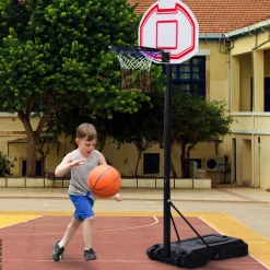 HOMCOM Basketballkorb schwarz B/H/L: ca. 73x210x74 cm