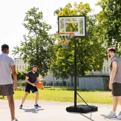 HOMCOM Basketballkorb schwarz B/H/L: ca. 60x90x310 cm