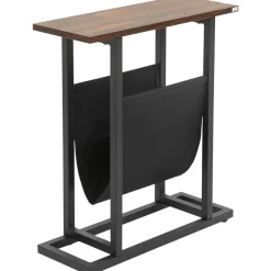 HOMCOM Beistelltisch schwarz Spanplatte B/H/L: ca. 19x49x55 cm