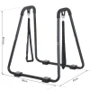 HOMCOM Dipstation schwarz Stahl B/H/L: ca. 81x96,5x90 cm