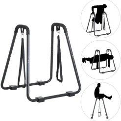 HOMCOM Dipstation schwarz Stahl B/H/L: ca. 81x96,5x90 cm
