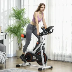 HOMCOM Ergometer schwarz Stahl B/H/L: ca. 53x114x103 cm