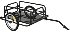 HOMCOM Fahrradanhänger schwarz schwarz B/H/L: ca. 715x139x49 cm