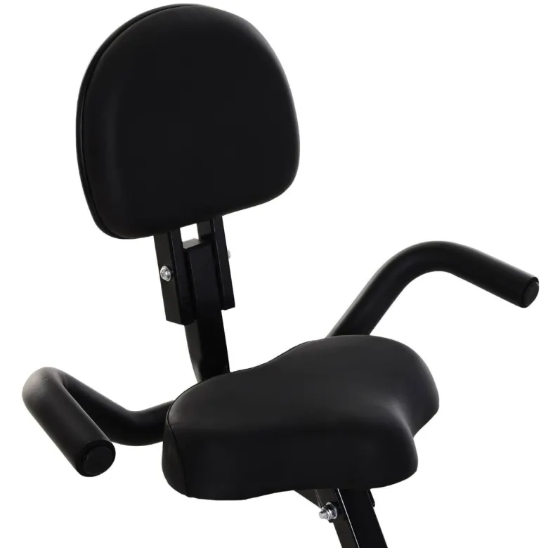HOMCOM Fahrradtrainer schwarz Stahl