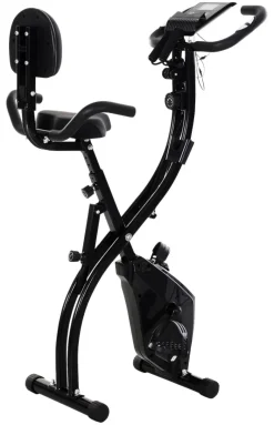 HOMCOM Fahrradtrainer schwarz Stahl