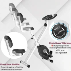 HOMCOM Fahrradtrainer schwarz Stahl B/H/T: ca. 43x109x97 cm