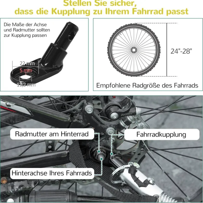 HOMCOM Fahrrad-Zubehör gelb gelb B/H/L: ca. 75x142x101 cm