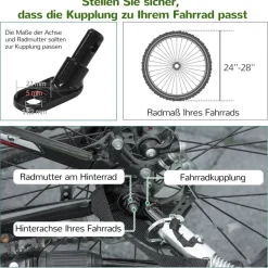 HOMCOM Fahrrad-Zubehör grün grün B/H/L: ca. 75x142x101 cm