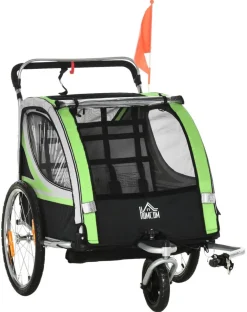 HOMCOM Fahrrad-Zubehör grün grün B/H/L: ca. 75x142x101 cm