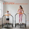 HOMCOM Fitness-Trampolin schwarz B/H/L: ca. 102x123x102 cm