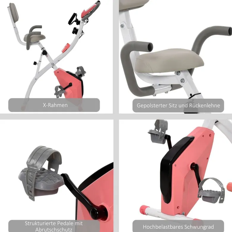 HOMCOM Fitness-Zubehör rosa Polypropylen B/H/L: ca. 51x97x115 cm