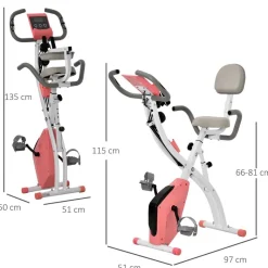 HOMCOM Fitness-Zubehör rosa Polypropylen B/H/L: ca. 51x97x115 cm