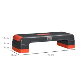 HOMCOM Fitness-Zubehör rot Polypropylen B/H/L: ca. 28x78x20 cm