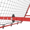 HOMCOM Fußball Rebounder rot Stahl B/H/L: ca. 95x90x100 cm