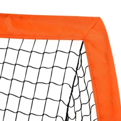 HOMCOM Fußballtor orange Metall B/H/L: ca. 90x90x183 cm