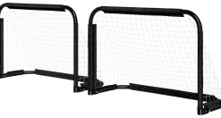 HOMCOM Fußballtor schwarz B/H/L: ca. 36x60x90 cm
