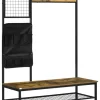 HOMCOM Garderobe braun Spanplatte B/H/L: ca. 40x100x185 cm