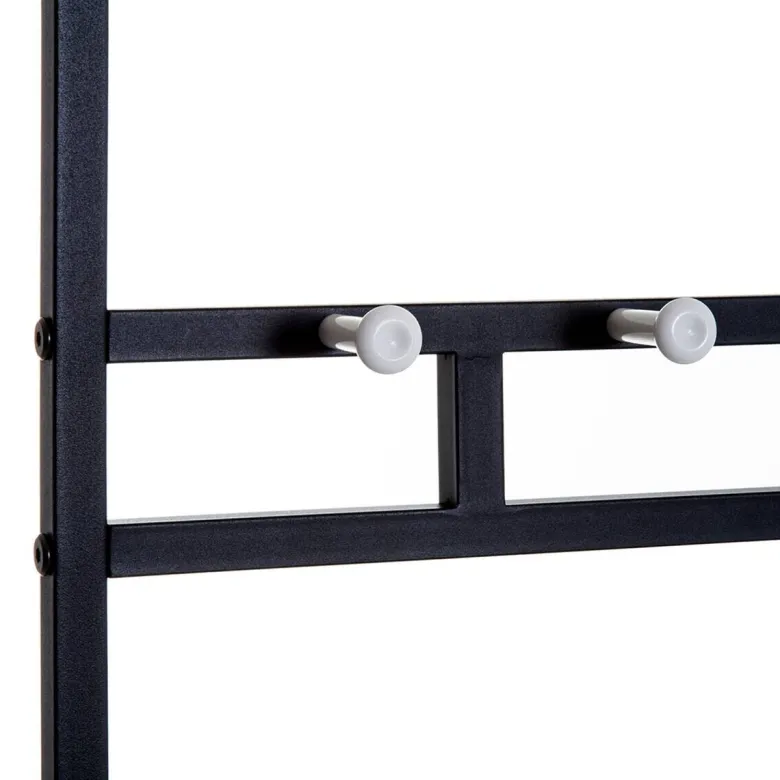 HOMCOM Garderobe schwarz Polypropylen B/H/L: ca. 35x72,5x180 cm