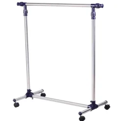 HOMCOM Garderobe silber Edelstahl B/H/L: ca. 45x86x95 cm