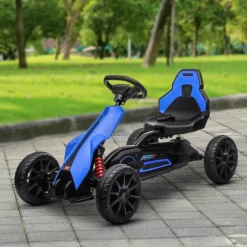 HOMCOM Go Kart blau B/H/L: ca. 58x58,5x100 cm