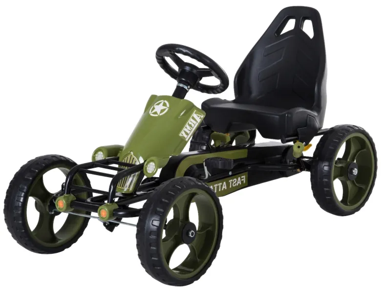 HOMCOM Go Kart schwarz B/H/L: ca. 54x61x105 cm