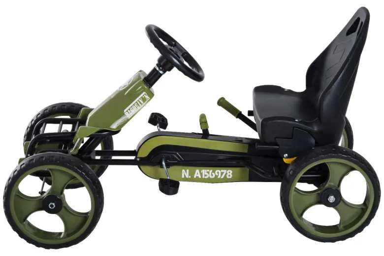 HOMCOM Go Kart schwarz B/H/L: ca. 54x61x105 cm