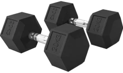 HOMCOM Gummi-Hantel schwarz Gummi B/H/L: ca. 16,6x35,6x16,6 cm