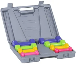 HOMCOM Hantelset bunt Eisen B/H/L: ca. 30x8x41 cm