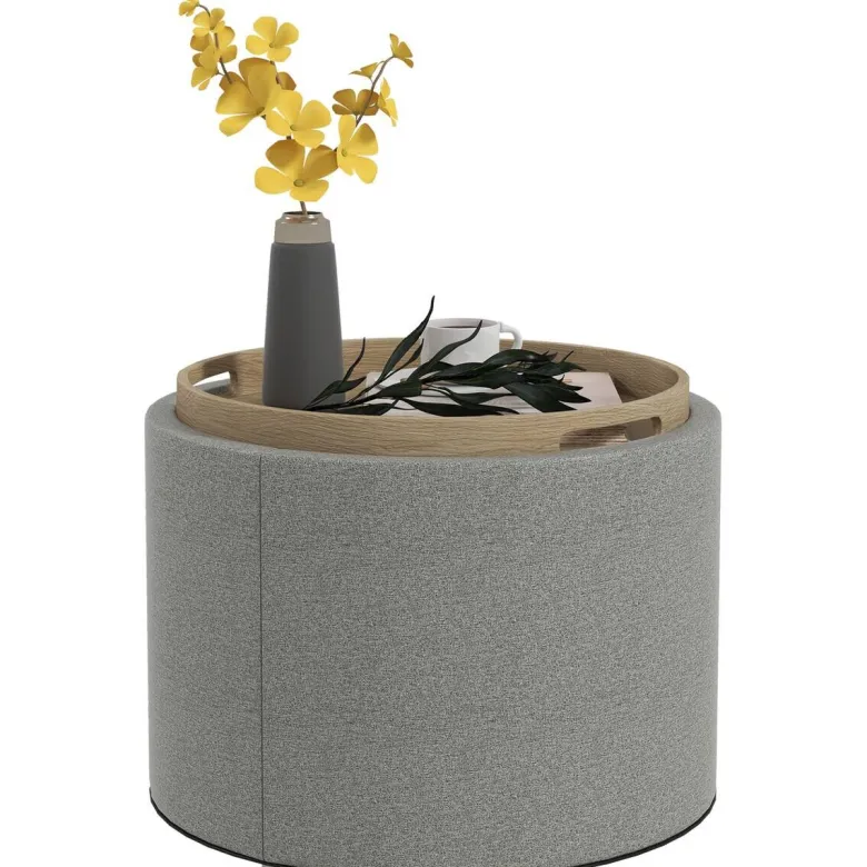 HOMCOM Hocker grau B/H/L: ca. 56x56x42 cm