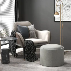 HOMCOM Hocker grau B/H/L: ca. 56x56x42 cm