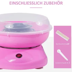 HOMCOM Küchengerät 800-016PK rosa Edelstahl Polypropylen B/H/L: ca. 26x27x18 cm