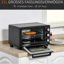 HOMCOM Küchengerät 800-085V90 schwarz Polypropylen B/H/L: ca. 38,5x46x29 cm
