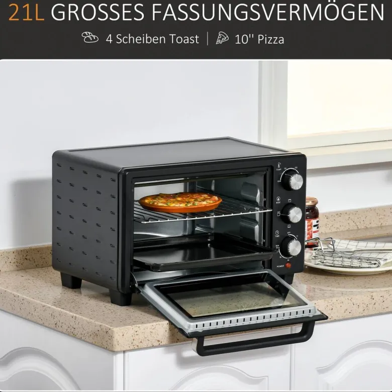 HOMCOM Küchengerät 800-085V90 schwarz Polypropylen B/H/L: ca. 38,5x46x29 cm