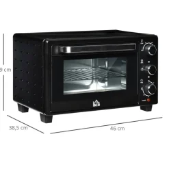 HOMCOM Küchengerät 800-085V90 schwarz Polypropylen B/H/L: ca. 38,5x46x29 cm