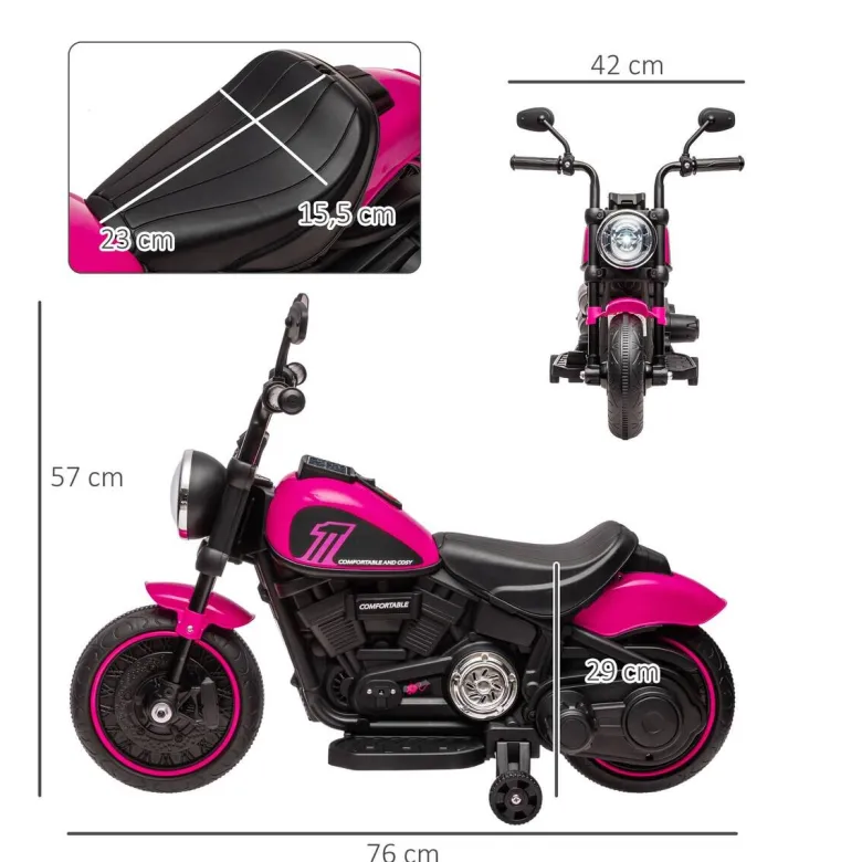 HOMCOM Kinderauto rosa B/H/L: ca. 42x76x57 cm