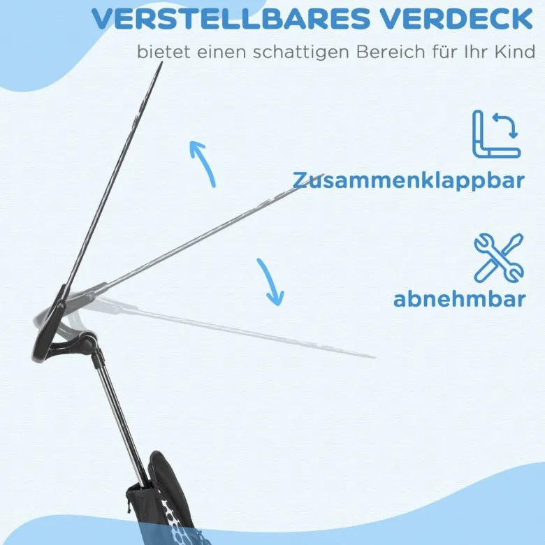 HOMCOM Kinder-Dreirad weiß B/H/L: ca. 47x98x105 cm
