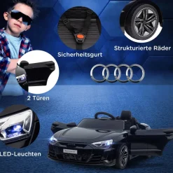 HOMCOM Kinder-Elektroauto schwarz B/H/L: ca. 58x41x103 cm