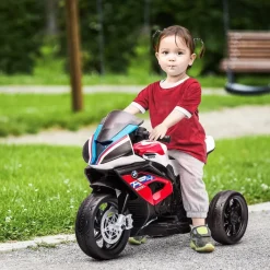 HOMCOM Kinder-Elektromotorrad rot B/H/L: ca. 42x54x82,5 cm